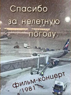 Спасибо за нелётную погоду